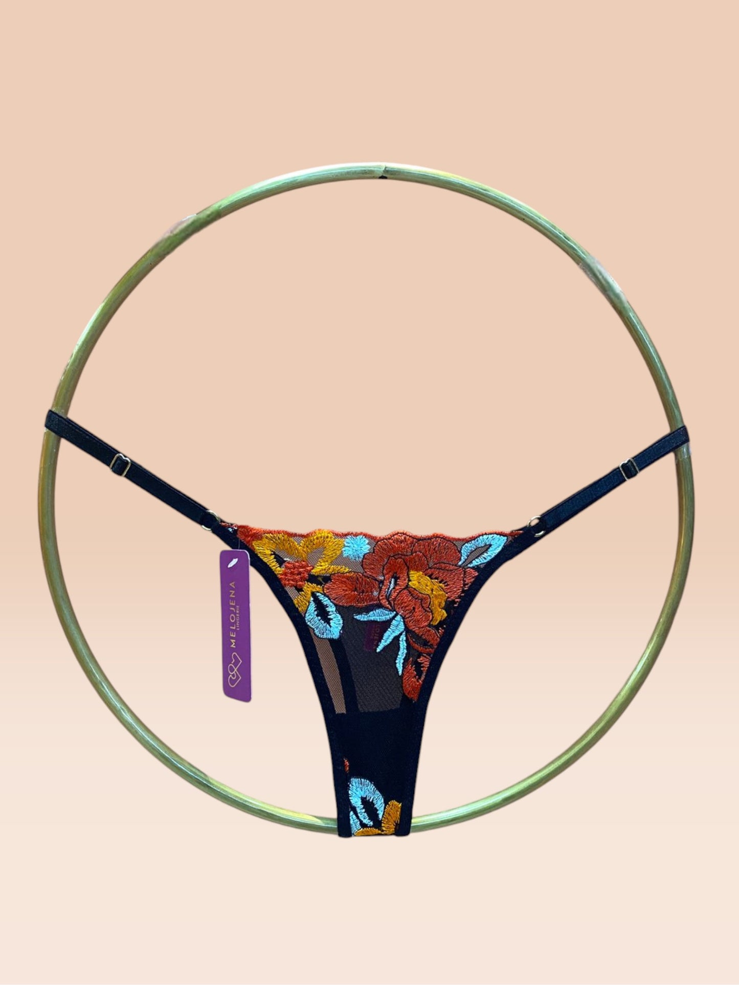 Panty Melojena Flor Roja/Amarillo