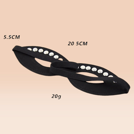 Antifaz Negro Cuerina Miss