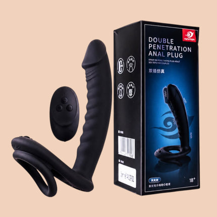 Anillo Doble Penetracion Anal Plug Control