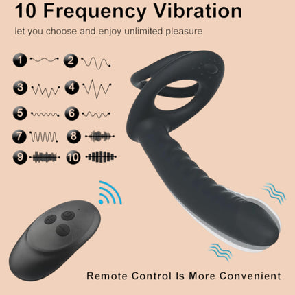 Anillo Doble Penetracion Anal Plug Control