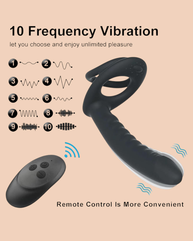Anillo Doble Penetracion Anal Plug Control
