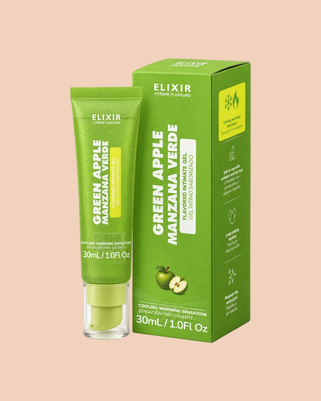 Lubricante Manzana Verde Frio y Caliente Elixir 30ml