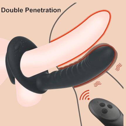 Anillo Doble Penetracion Anal Plug Control