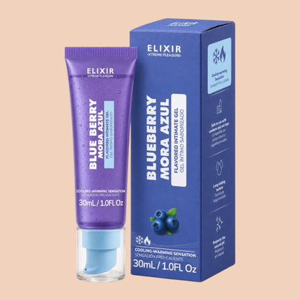 Lubricante Elixir Mora Azul Frio y Caliente 30ml