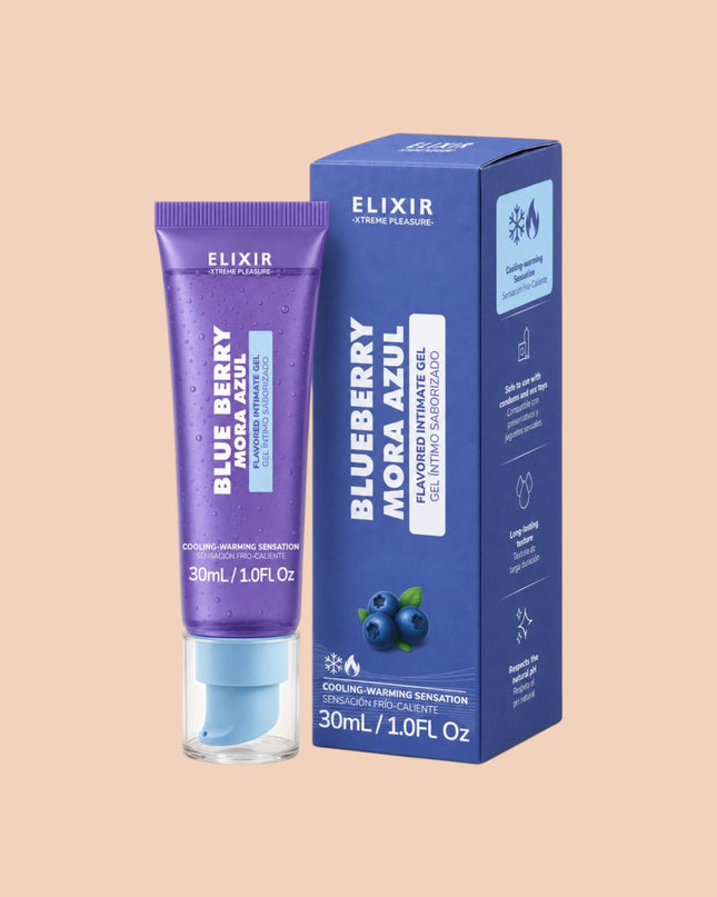 Lubricante Elixir Mora Azul Frio y Caliente 30ml