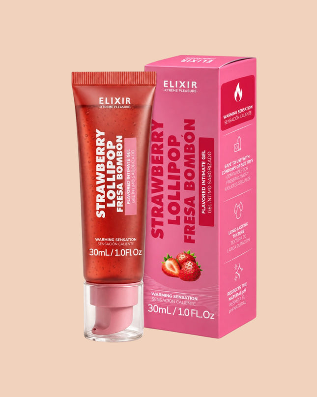 Lubricante Fresa Bombon Caliente Elixir 30 ml