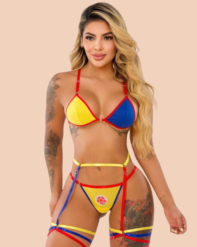 Conjunto Bralette Colombia Ref.718