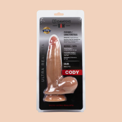 Consolador Eyaculador Cody 21 cm