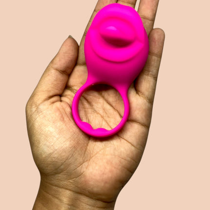 Anillo Vibrador Tongue Recargable