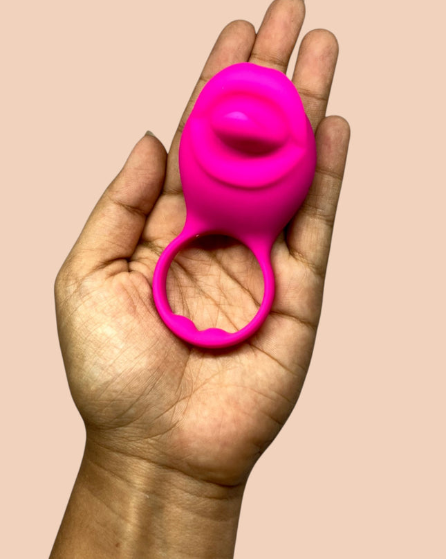 Anillo Vibrador Tongue Recargable