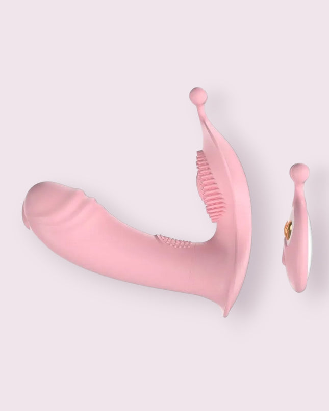 Vibrador doble Carita con Control Remoto Lilo