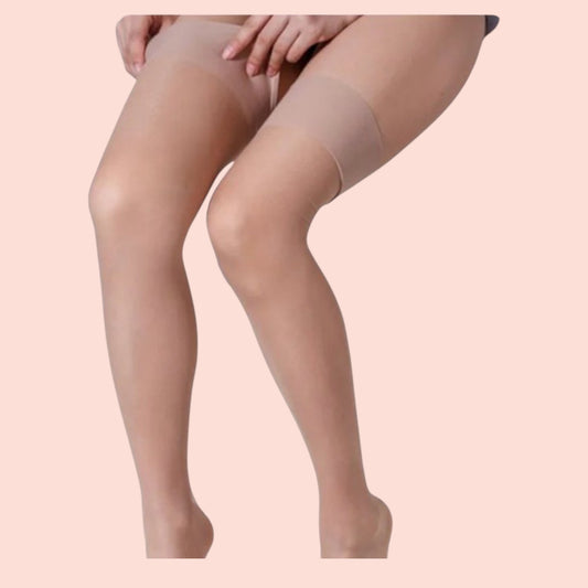 Medias lisas Beige