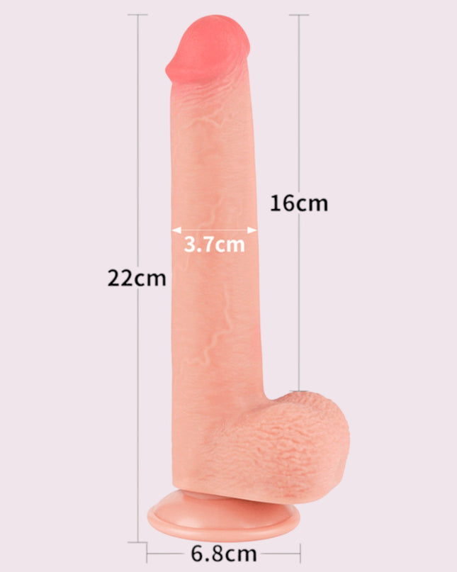 Dildo Sliding Skin LoveToy 22 cm