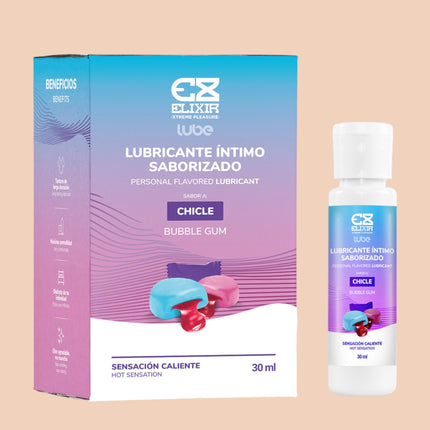 Lubricante Caliente Chicle Elixir