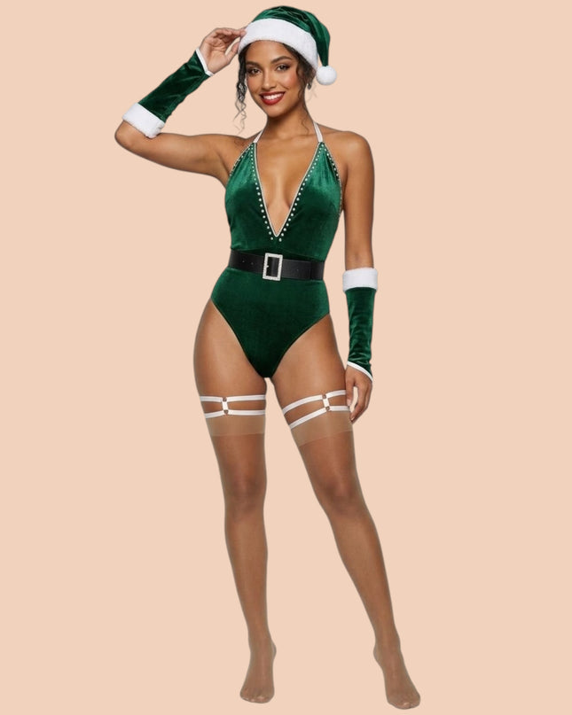 Disfraz Body Verde Navidad D12