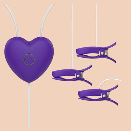Estimulación Doble Love Breast Clip Shande