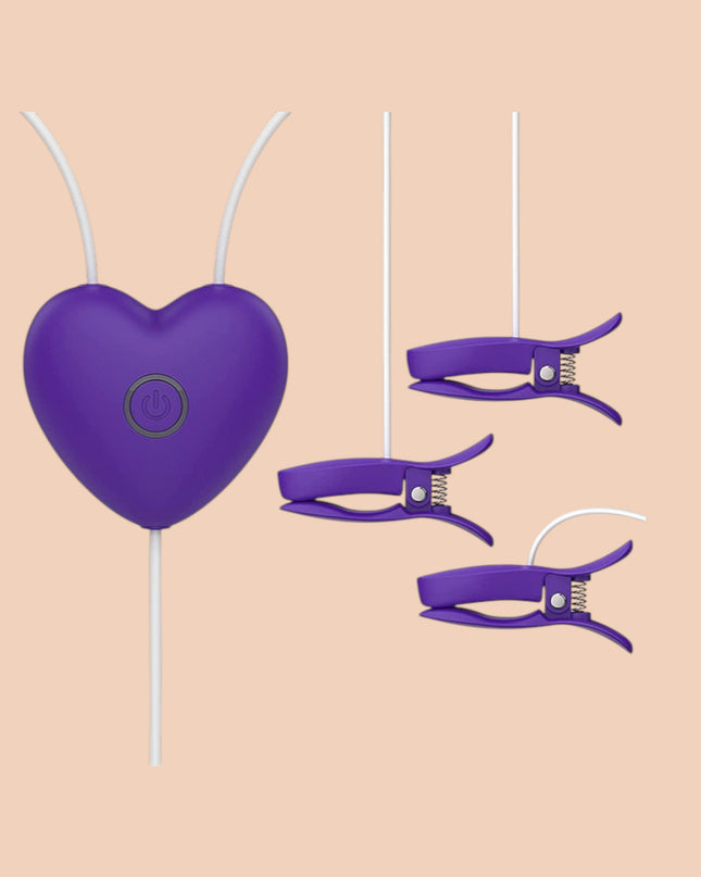 Estimulación Doble Love Breast Clip Shande