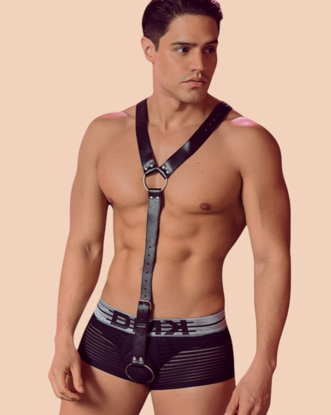 Men Sexy Lingerie Black