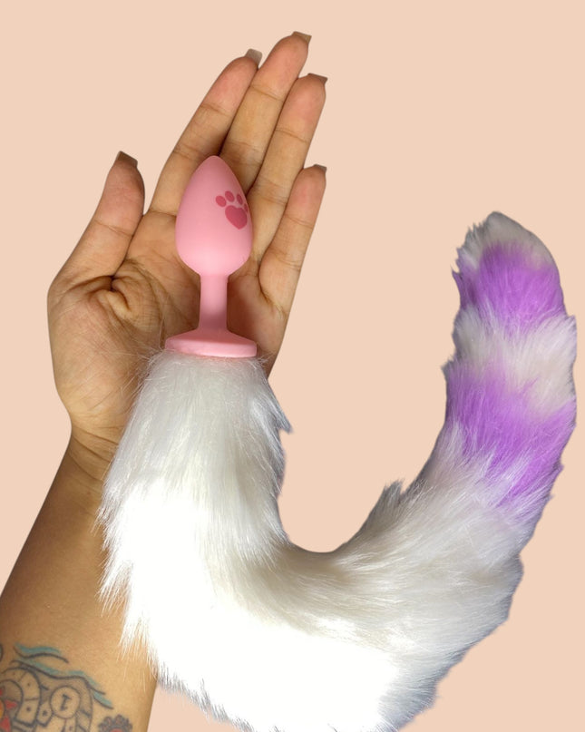 Plug Cola De Zorro Footprint Blanco Morado Talla S