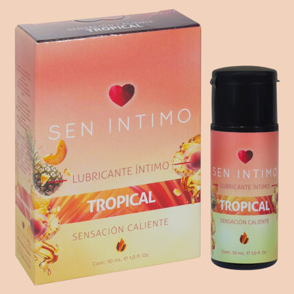 Lubricante Íntimo Caliente con Sabor Tropical 30 ml – Sen Íntimo