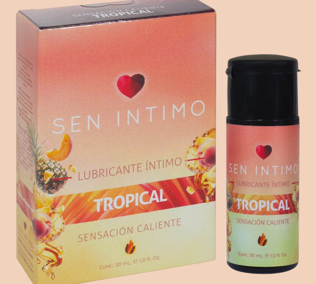 Lubricante Íntimo Caliente con Sabor Tropical 30 ml – Sen Íntimo