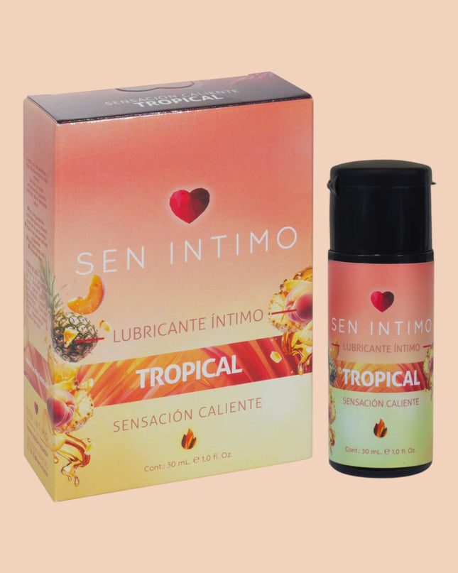 Lubricante Íntimo Caliente con Sabor Tropical 30 ml – Sen Íntimo