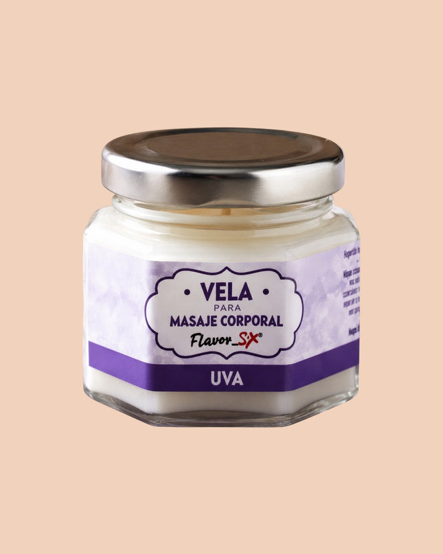 Vela Para Masajes con Feromonas Flavor Sex 50G
