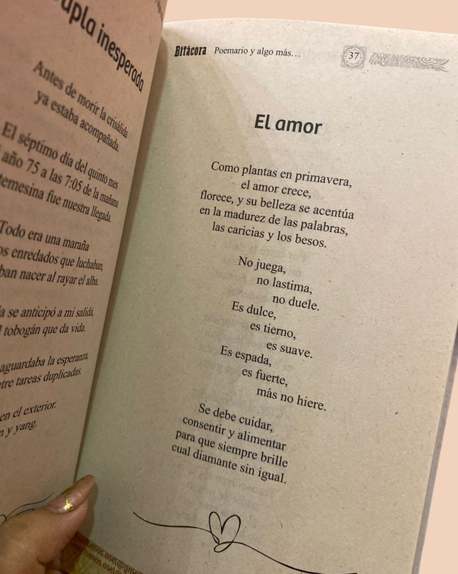 Bitácora: Poemario y Algo Más