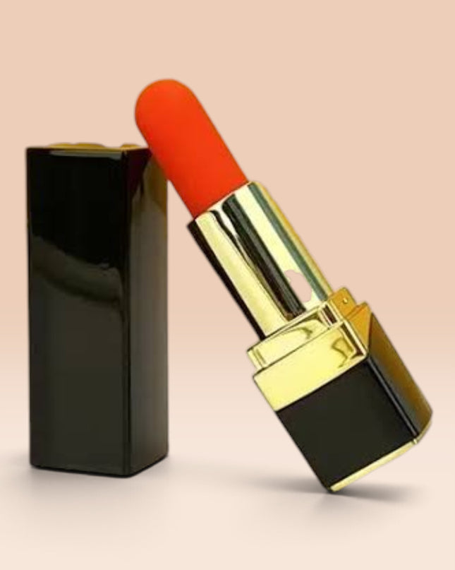 Labial Vibrador Recargable Negro Lilo