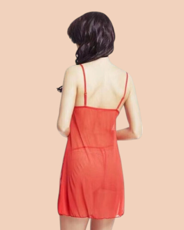 Baby Doll Rojo Nipple Be1138-Rdo