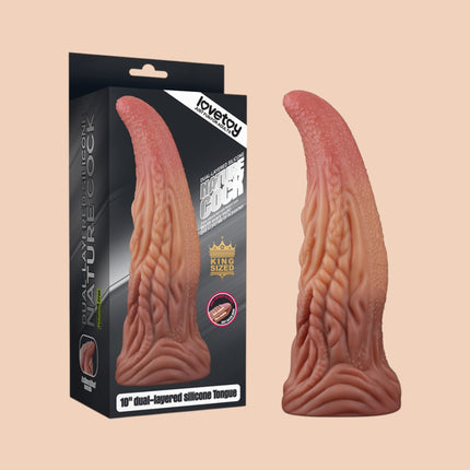 Dildo Dual Layered Tonque 25 cm