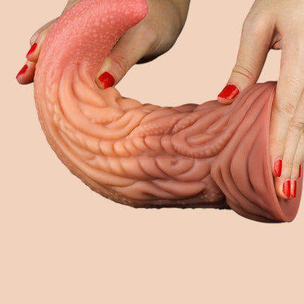 Dildo Dual Layered Tonque 25 cm