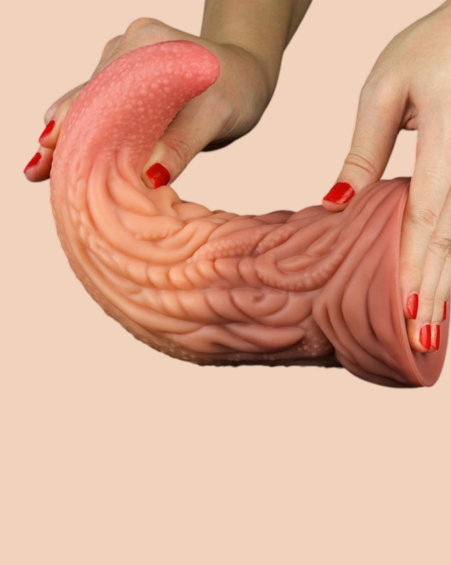 Dildo Dual Layered Tonque 25 cm