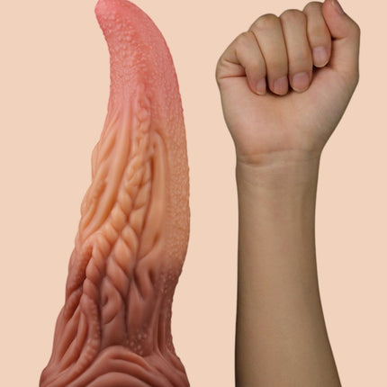 Dildo Dual Layered Tonque 25 cm