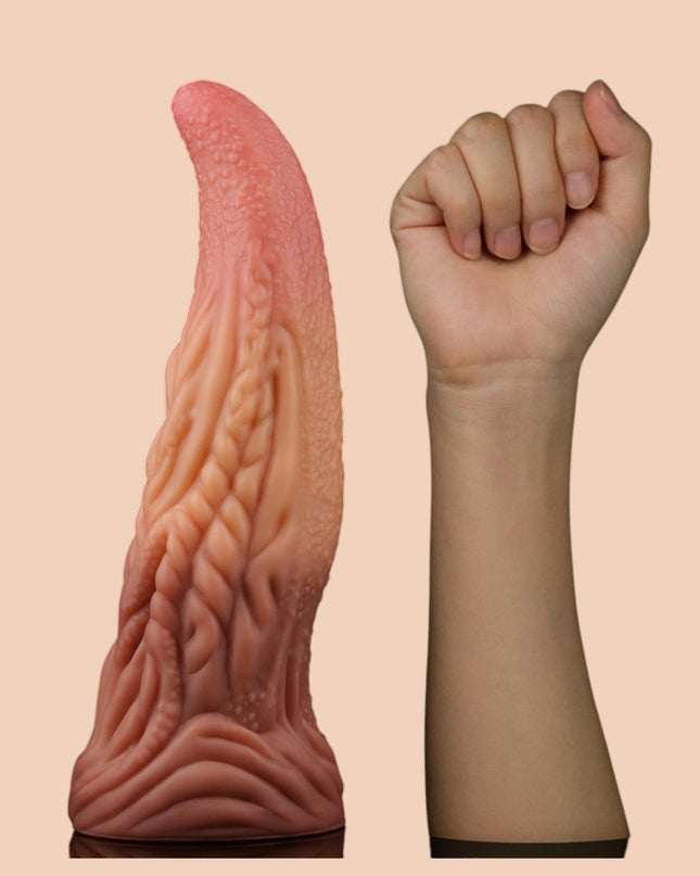 Dildo Dual Layered Tonque 25 cm