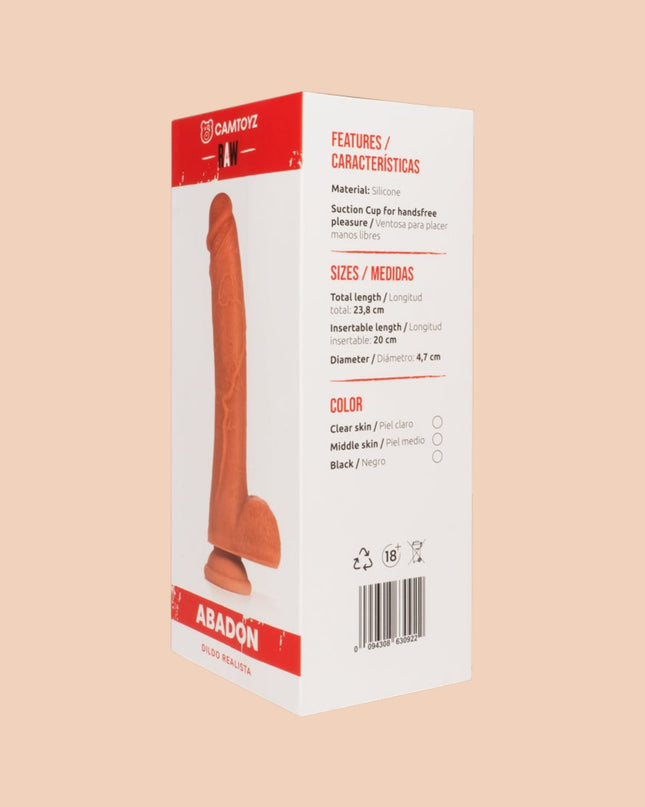 Dildo Realista Abadon 23.8 cm Camtoyz