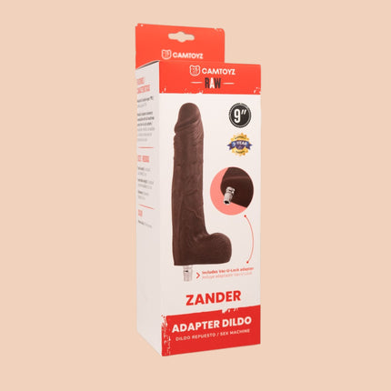 Zander Dildo Ultrarealista con Adaptador Camtoyz Sex Machine Lovense 23 cm