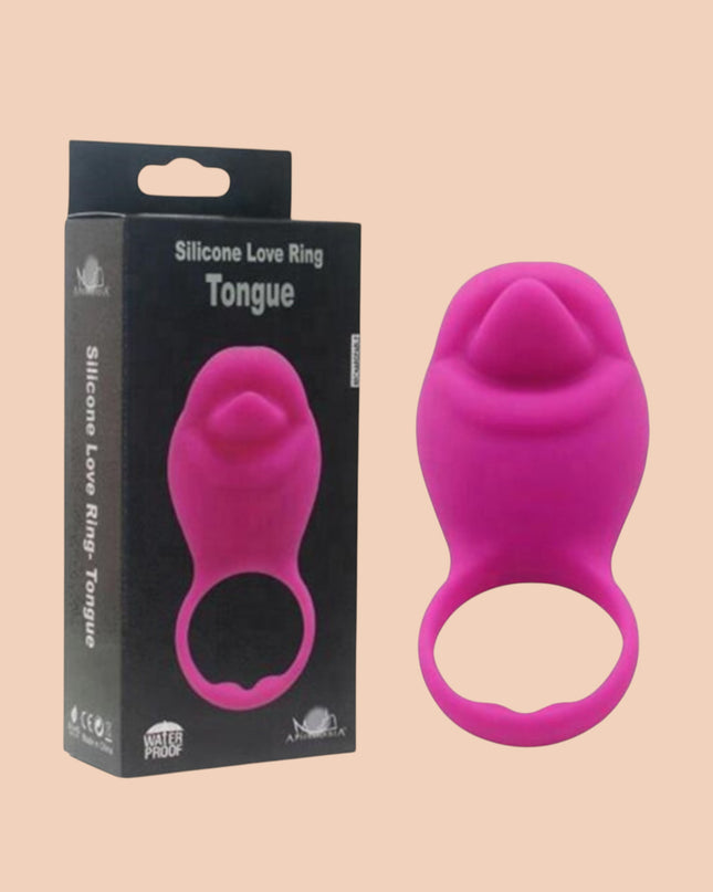 Anillo Vibrador Tongue Recargable