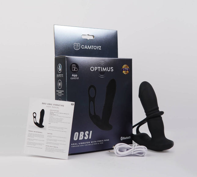 Vibrador Anal con Anillo para el pene Obsi Camtoyz