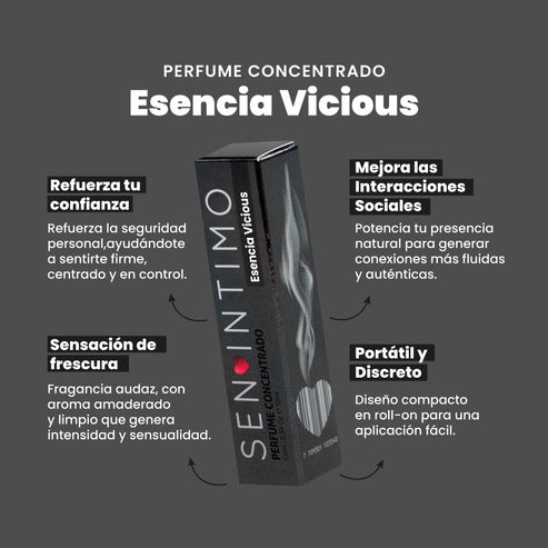 Perfume para hombre esencia Vicious x 10ml