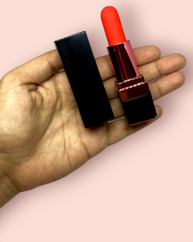 Labial Vibrador Recargable Negro Lilo