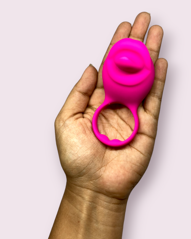 Anillo Vibrador Tongue Recargable