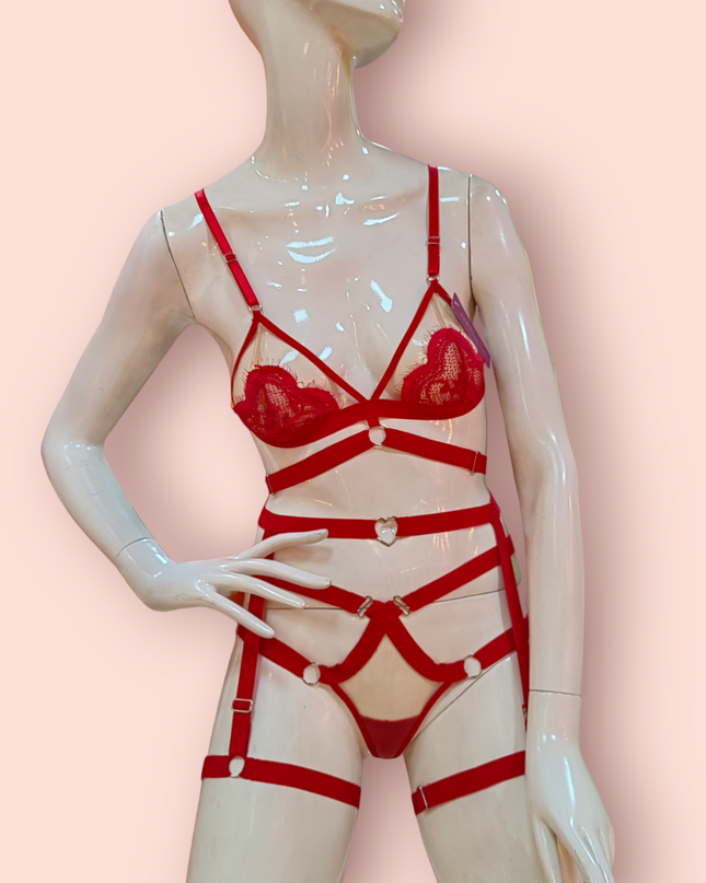 Conjunto Bralette Rojo ref.71
