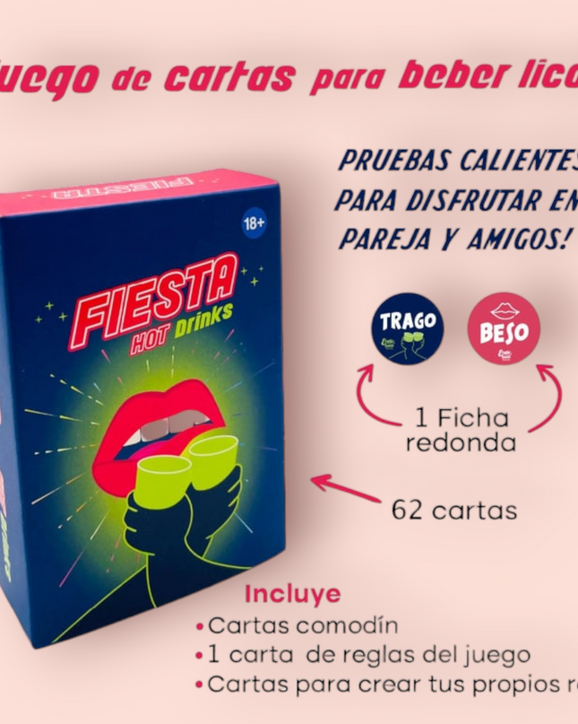 Juego de Cartas Fiesta Hot Drinks