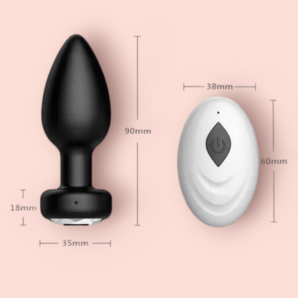 Vibrador Plug Anal Con Control