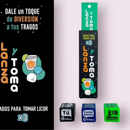 Dados Erotic Games Luminosos/ Lanza Toma