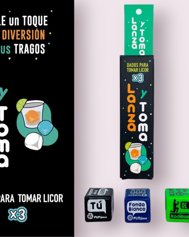 Dados Erotic Games Luminosos/ Lanza Toma