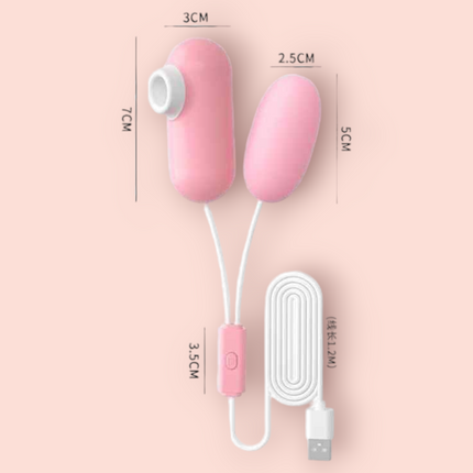 Huevo Vibrador Mini Placer 2 en 1 Lilo
