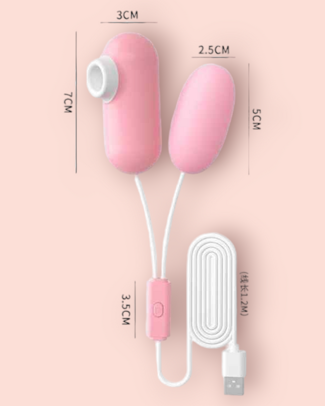 Huevo Vibrador Mini Placer 2 en 1 Lilo