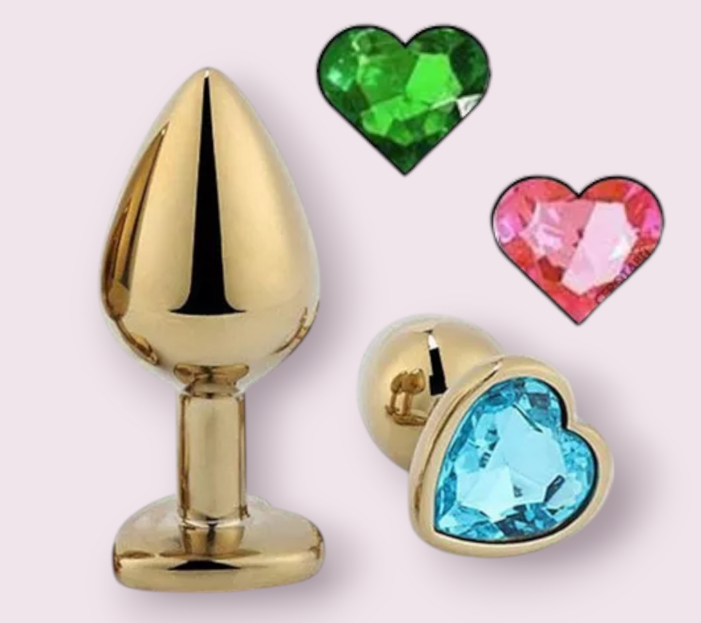 PLug Anal Dorado Corazon